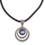 Cultured mabe pearl pendant necklace, 'Crescent Gleam in Blue' - Dyed Blue Cultured Pearl Pendant Necklace from Indonesia (image 2c) thumbail