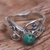 Turquoise single-stone ring, 'Turquoise Mystique' - Natural Turquoise and Sterling Silver Single Stone Ring (image 2b) thumbail