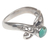 Turquoise single-stone ring, 'Turquoise Mystique' - Natural Turquoise and Sterling Silver Single Stone Ring (image 2c) thumbail