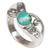 Turquoise single-stone ring, 'Turquoise Mystique' - Natural Turquoise and Sterling Silver Single Stone Ring (image 2d) thumbail