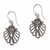 Sterling silver dangle earrings, 'Gleaming Shell' - Hand-Crafted Sterling Silver Seashell Dangle Earring thumbail