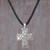 Sterling silver pendant necklace, 'Path of the Cross' - Sterling Silver Cross Pendant Necklace from Indonesia (image 2) thumbail