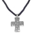 Sterling silver pendant necklace, 'Path of the Cross' - Sterling Silver Cross Pendant Necklace from Indonesia thumbail