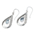 Blue topaz dangle earrings, 'Charming Tears in Blue' - Blue Topaz and Sterling Silver Dangle Earrings Indonesia