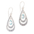 Blue topaz dangle earrings, 'Gleaming Teardrops in Blue' - Blue Topaz Teardrop Dangle Earrings from Indonesia