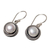 Cultured pearl dangle earrings, 'Nest of Chains in White' - Cultured Pearl Round Dangle Earrings from Indonesia