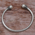 Cultured pearl cuff bracelet, 'Burgeoning Buds' - Indonesian Sterling Silver and Cultured Pearl Cuff Bracelet (image 2b) thumbail
