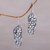 Sterling silver dangle earrings, 'Sandal Jepit' - Sterling Silver Flip-Flop Dangle Earrings from Indonesia thumbail