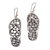Sterling silver dangle earrings, 'Sandal Jepit' - Sterling Silver Flip-Flop Dangle Earrings from Indonesia (image 2a) thumbail