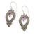 Amethyst dangle earrings, 'Bali Honor in Purple' - Sterling Silver Amethyst Balinese Dangle Earrings Indonesia
