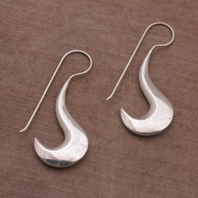 Tropfenohrringe aus Sterlingsilber - Fair gehandelte, handgefertigte moderne Ohrringe aus Sterlingsilber