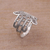 Sterling silver band ring, 'Hamsa Rope' - Sterling Silver Hamsa Symbol Ring Handcrafted in Bali (image 2b) thumbail
