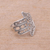 Sterling silver band ring, 'Hamsa Rope' - Sterling Silver Hamsa Symbol Ring Handcrafted in Bali (image 2c) thumbail
