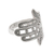 Sterling silver band ring, 'Hamsa Rope' - Sterling Silver Hamsa Symbol Ring Handcrafted in Bali