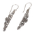 Sterling silver dangle earrings, 'Floral Tie' - Hand-Crafted Sterling Silver Dangle Earrings from Bali