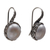 Cultured pearl drop earrings, 'Lunar Bloom' - Cultured Pearl and Sterling Silver Drop Earrings from Bali (image 2c) thumbail