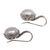 Cultured pearl drop earrings, 'Lunar Bloom' - Cultured Pearl and Sterling Silver Drop Earrings from Bali (image 2d) thumbail