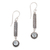 Blue topaz dangle earrings, 'Falling Raindrops' - Sterling Silver and Blue Topaz Dangle Earrings from Bali