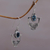 Blue topaz dangle earrings, 'Wondrous Bali' - Hand Made Blue Topaz Dangle Earrings from Indonesia
