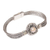 Cultured pearl pendant bracelet, 'Floral Nobility' - 925 Silver and Cultured Pearl Balinese Floral Bracelet (image 2d) thumbail