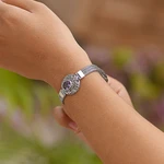Amethyst pendant bracelet, 'Faith Protector' - Sterling Silver and Amethyst Pendant Bracelet from Indonesia