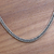 Sterling silver chain necklace, 'Dragon Braid' - Unisex Sterling Silver Chain Necklace from Bali (image 2b) thumbail