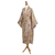 Rayon batik robe, 'Grand Floral' - Rayon Robe Olive Floral Batik Print from Indonesia (image 2d) thumbail