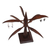 Wood jewelry display stand, 'Elegant Windmill in Brown' - Hand Made Brown Wood Jewelry Display Stand from Indonesia (image 2d) thumbail