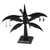 Wood jewelry display stand, 'Elegant Windmill in Black' - Hand Made Black Wood Jewelry Display Stand from Indonesia