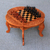 Wood chess set, 'Paradise' - Handcarved Wood Chess Set (image 2) thumbail