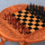 Wood chess set, 'Paradise' - Handcarved Wood Chess Set (image 2b) thumbail