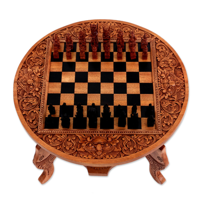juego de ajedrez de madera - juego de ajedrez de madera
