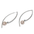 Cultured pearl drop earrings, 'Ever After' - Sterling Silver and Cultured Pearl Drop Earrings (image 2c) thumbail