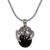 Onyx and peridot pendant necklace, 'Leaf Fairy' - Handcrafted Balinese Onyx and Peridot Pendant Necklace thumbail