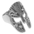 Men's sterling silver ring, 'Shining Knight' - Handcrafted Indonesian Engraved Sterling Silver Men's Ring (image 2d) thumbail
