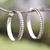 Gold accented sterling silver half-hoop earrings, 'Edge of Sunrise' - Gold Accent Sterling Silver Half-Hoop Earrings Indonesia