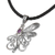 Amethyst pendant necklace, 'Bali Dragonfly' - Balinese Amethyst and Leather Dragonfly Pendant Necklace (image 2c) thumbail