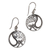 Sterling silver dangle earrings, 'Natural Balance' - Sterling Silver Dragonfly Dangle Earrings from Bali thumbail