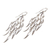 Sterling silver chandelier earrings, 'Feathered Dreams' - Handcrafted Balinese Sterling Silver Chandelier Earrings (image 2c) thumbail