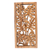 Wood relief panel, 'Philodendron Leaves' - Hand Carved Leafy Wood Wall Relief Panel from Indonesia thumbail