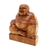 Holzskulptur - Balinesische handgeschnitzte lachende Buddha-Holzskulptur