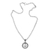 Cultured mabe pearl pendant necklace, 'Edge of the Moon' - Cultured Mabe Pearl Circular Pendant Necklace from Indonesia