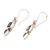 Amethyst and citrine dangle earrings, 'Colorful Roots' - Amethyst and Citrine Floral Dangle Earrings from Bali (image 2c) thumbail