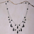 Halskette mit Onyx-Anhänger - Halskette mit Anhänger aus Onyx und Sterlingsilber aus Indonesien