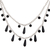 Halskette mit Onyx-Anhänger - Halskette mit Anhänger aus Onyx und Sterlingsilber aus Indonesien