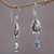 Blue topaz dangle earrings, 'Purest Drop' - Blue Topaz Sterling Silver Earrings Handcrafted in Bali