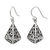 Sterling silver dangle earrings, 'Unfolding Nirvana' - Swirling Balinese Motif Handcrafted Sterling Silver Earrings