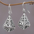 Sterling silver dangle earrings, 'Unfolding Nirvana' - Swirling Balinese Motif Handcrafted Sterling Silver Earrings