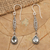 Blue topaz dangle earrings, 'Blue Nirvana' - Blue Topaz and Sterling Silver Dangle Earrings from Bali (image 2) thumbail
