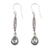 Blue topaz dangle earrings, 'Blue Nirvana' - Blue Topaz and Sterling Silver Dangle Earrings from Bali thumbail